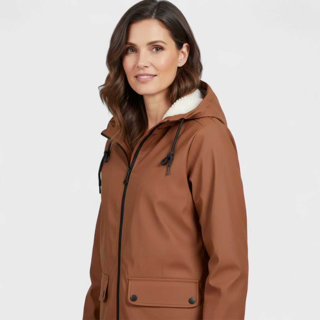 Astrid - Parka Impermeable con Forro Polar Cálido