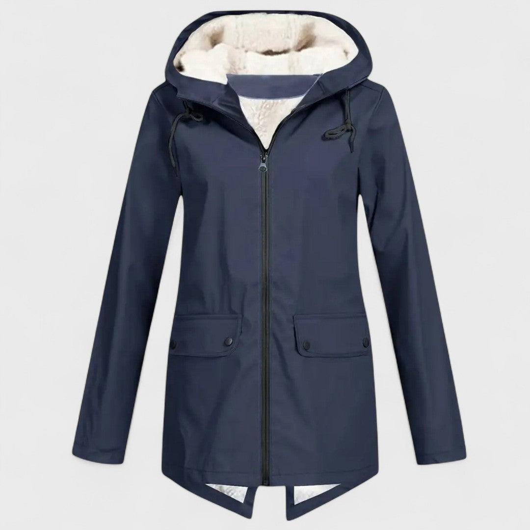 Astrid - Parka Impermeable con Forro Polar Cálido