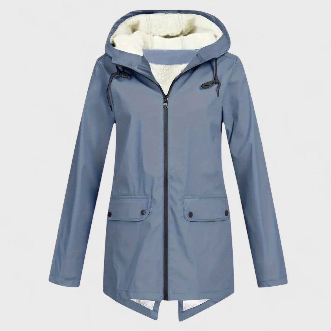Astrid - Parka Impermeable con Forro Polar Cálido