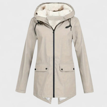 Astrid - Parka Impermeable con Forro Polar Cálido
