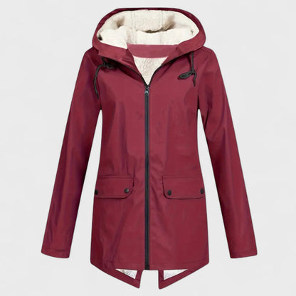 Astrid - Parka Impermeable con Forro Polar Cálido
