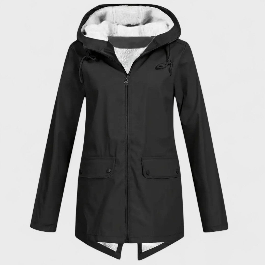Astrid - Parka Impermeable con Forro Polar Cálido