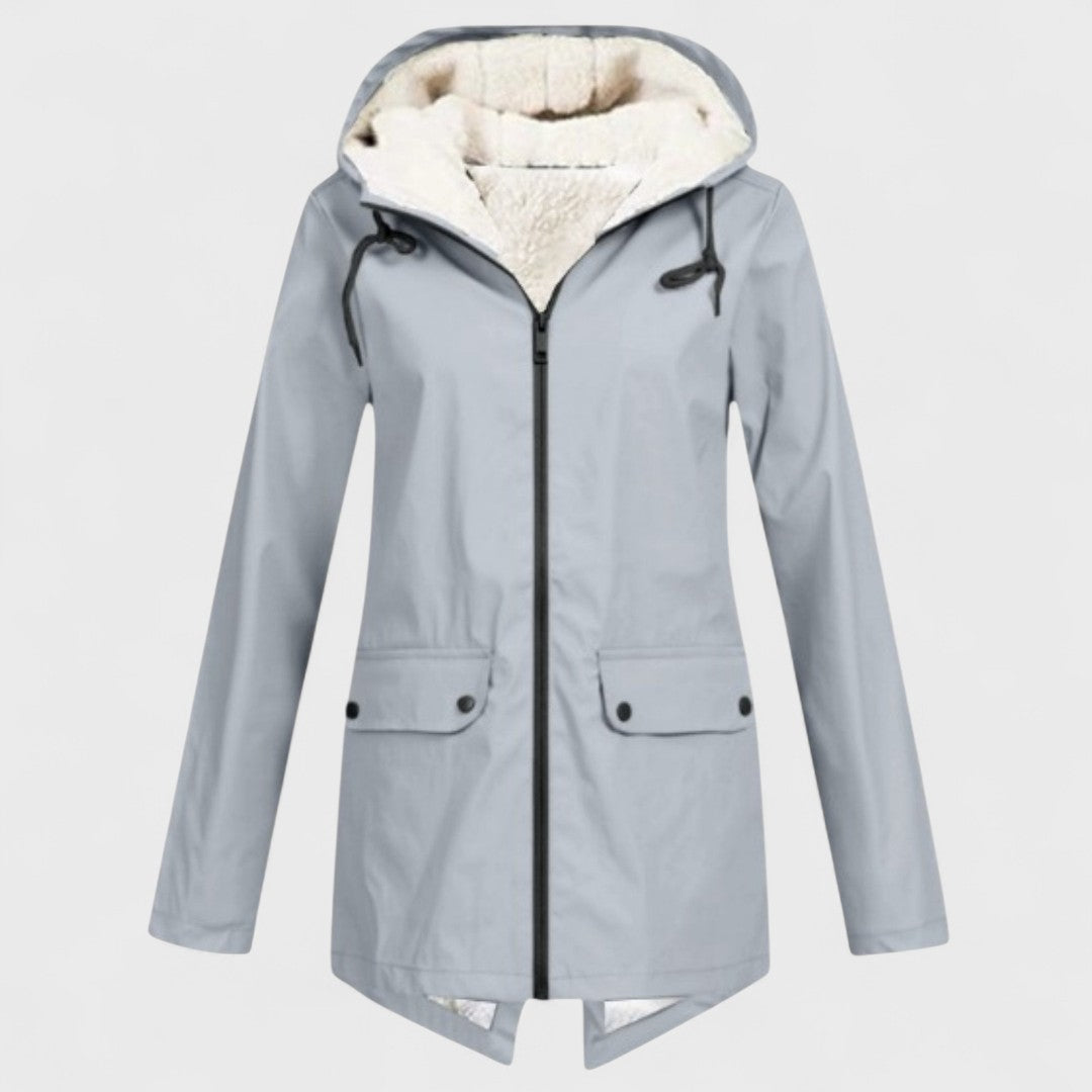 Astrid - Parka Impermeable con Forro Polar Cálido