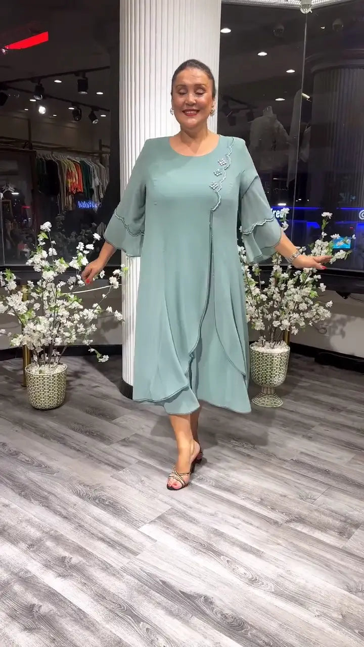 Marzenna | Vestido midi – Susurro de Elegancia