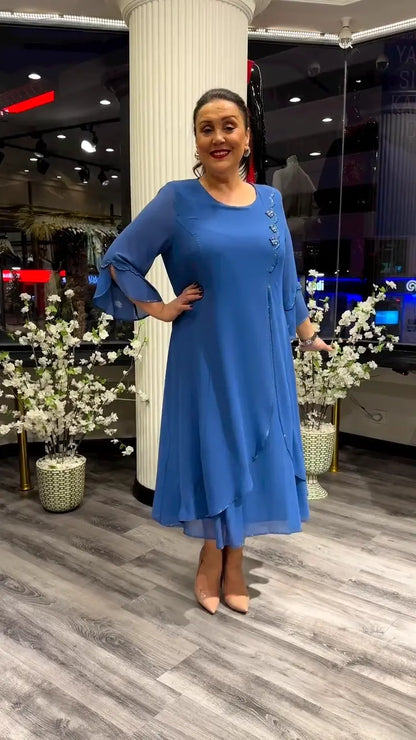 Marzenna | Vestido midi – Susurro de Elegancia