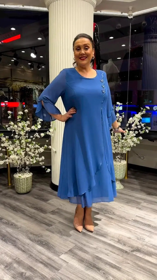 Marzenna | Vestido midi – Susurro de Elegancia