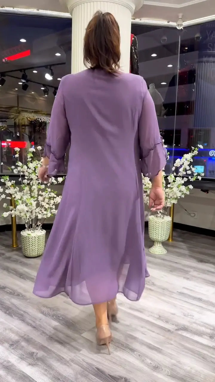 Marzenna | Vestido midi – Susurro de Elegancia