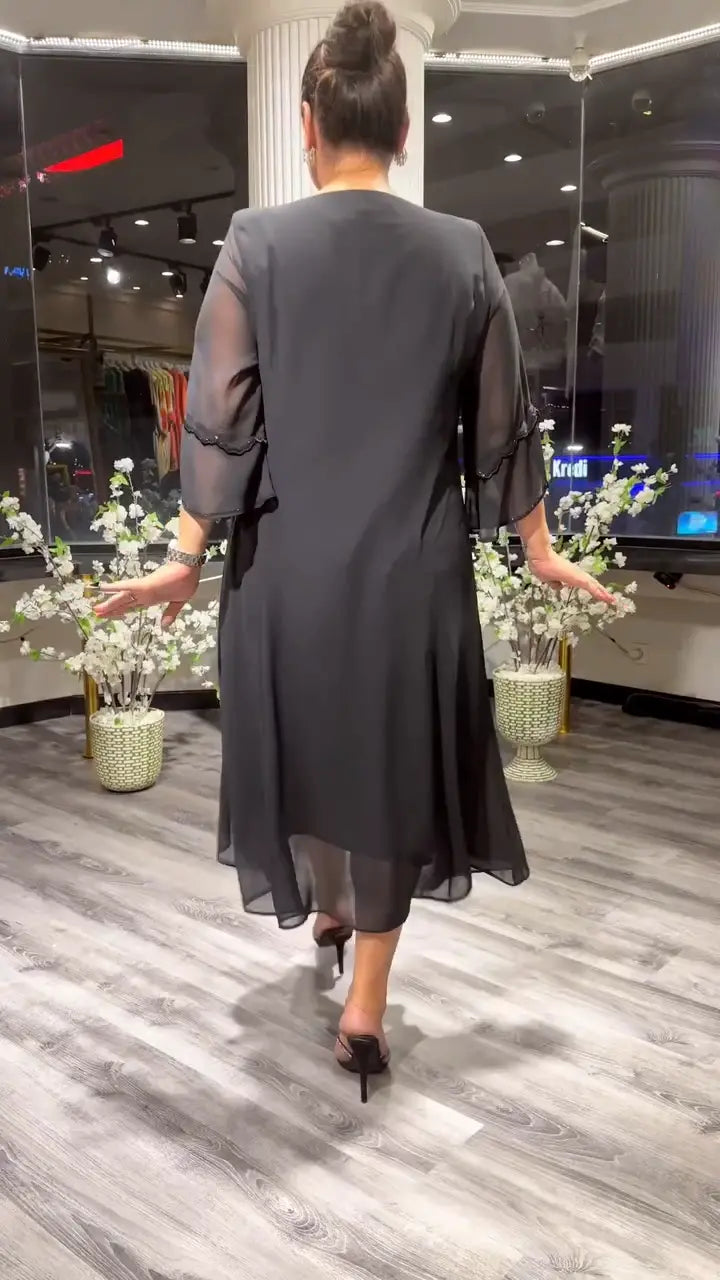 Marzenna | Vestido midi – Susurro de Elegancia