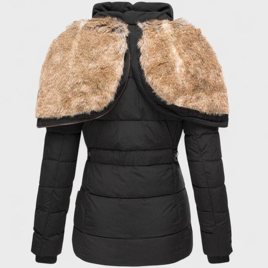 Annamarie - Chaqueta Puffer Ajustada con Capucha Elegante