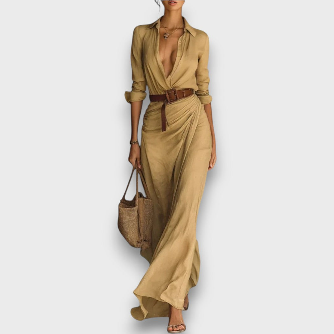 Nirelle – Vestido envolvente con cinturón en la cintura