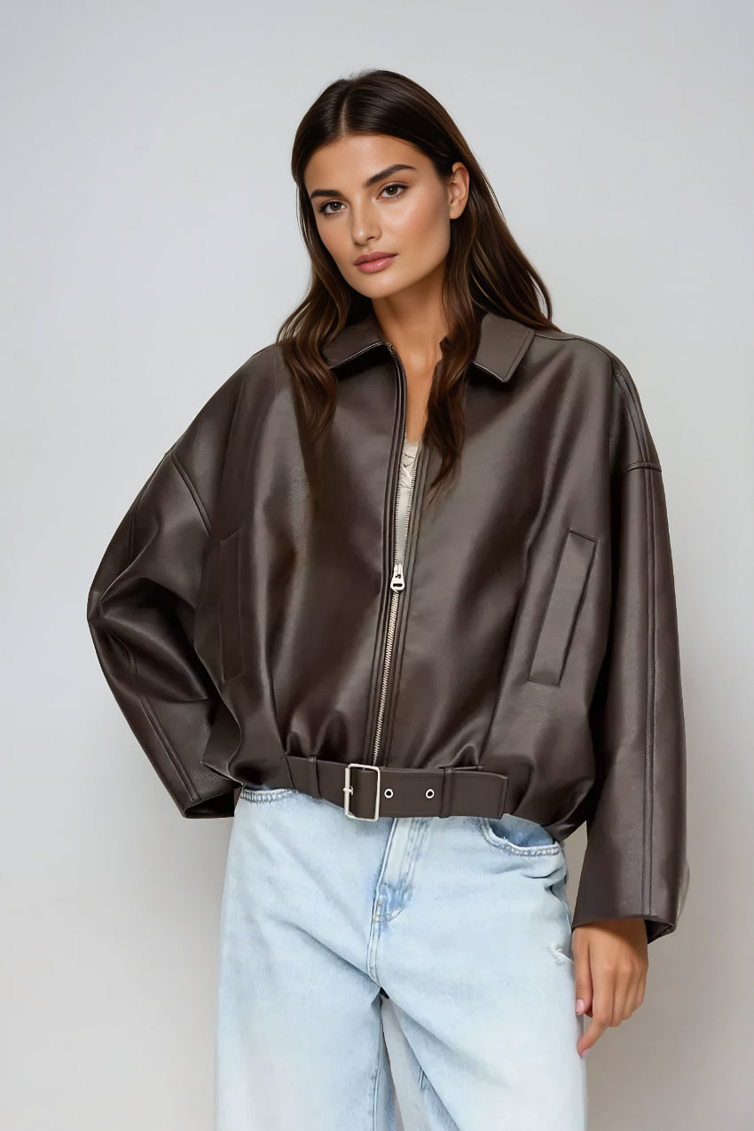 Chaqueta Retro AVIATA: Estilo Vintage con Toque Moderno