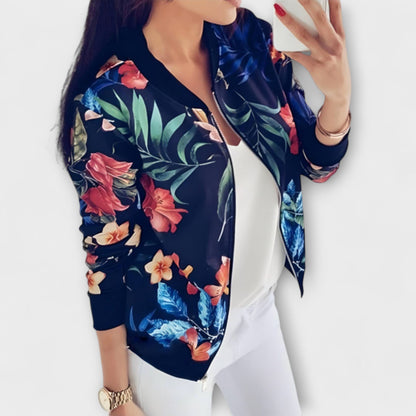 Kaelin - Elegante Bomber Floral para un Estilo Único