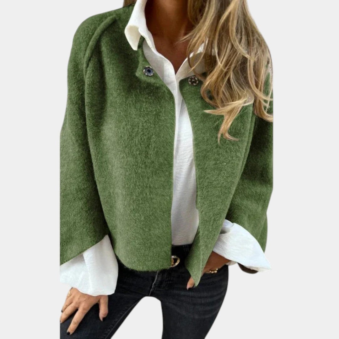 Sabrina | Chaqueta Boxy Clásica: Estilo Atemporal y Confort